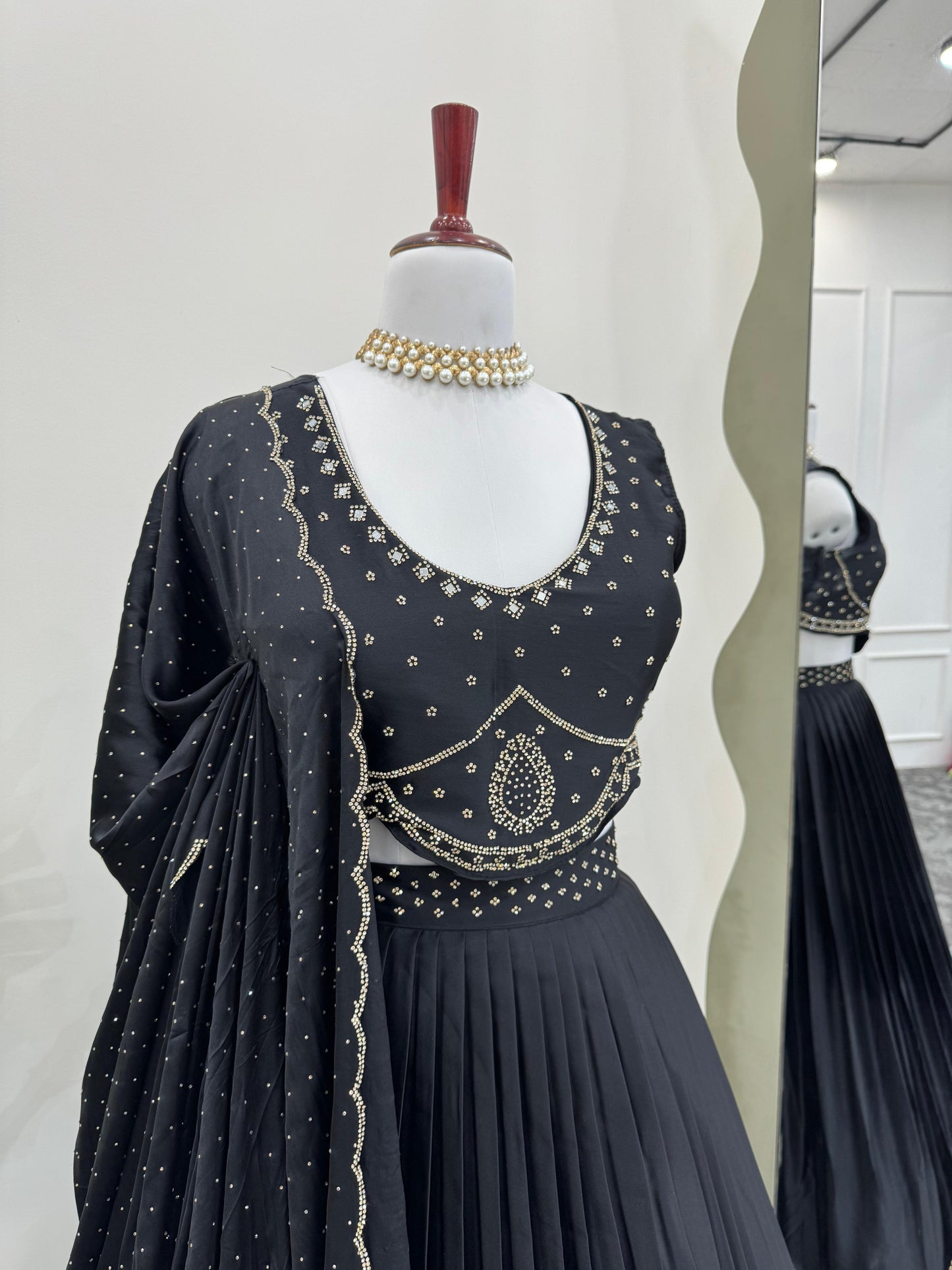 New Launched Designer Lehenga in Satin Silk