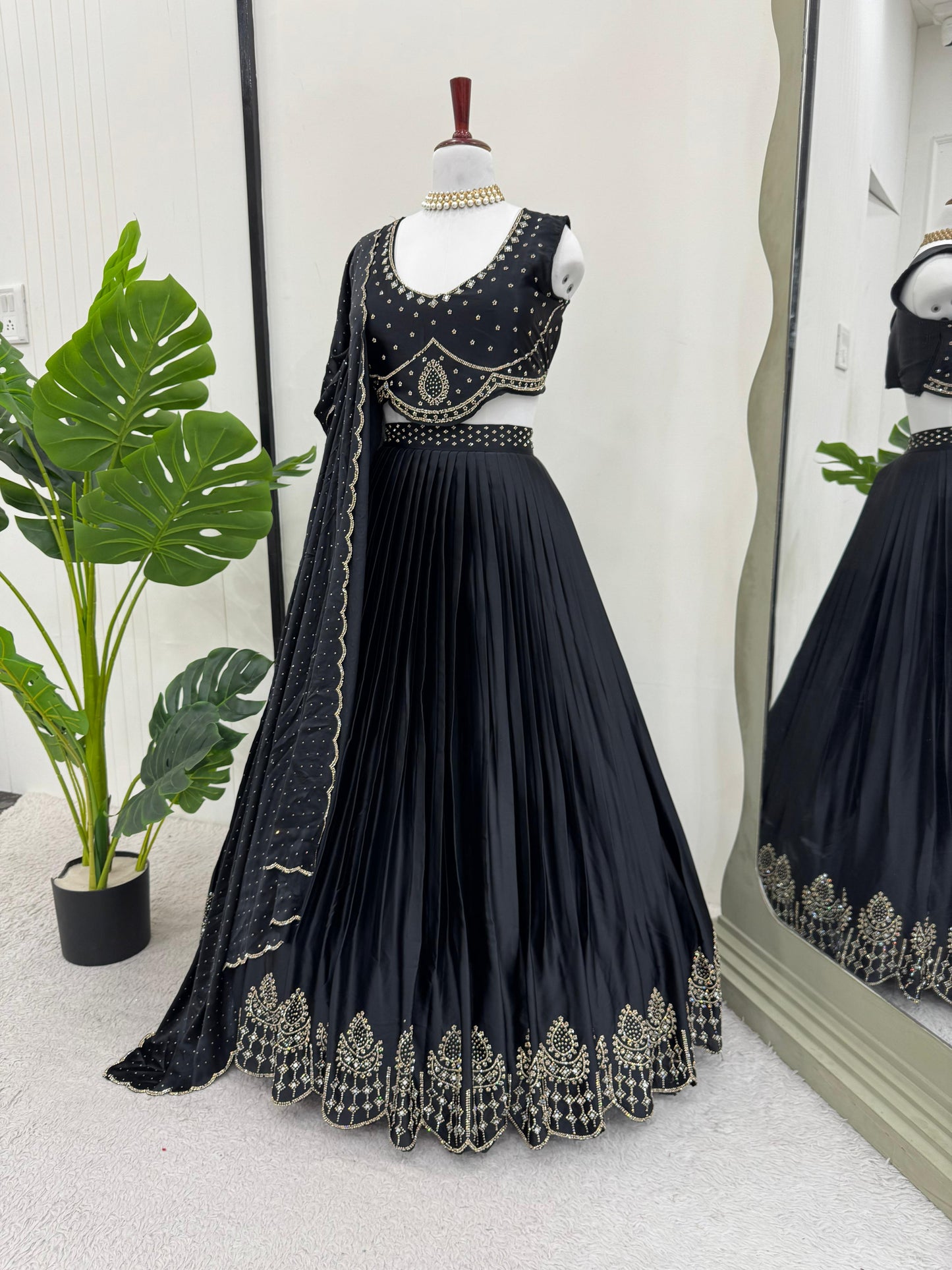 New Launched Designer Lehenga in Satin Silk